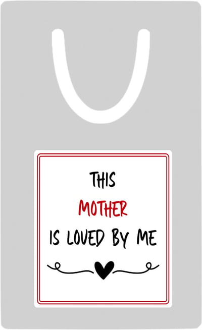 Hacebo® - this mother is loved by me metalen boekenlegger - Mama - iemand die houdt van zijn moeder - Moeder cadeautjes - moederdag - verjaardag - geschenk - kado Bladwijzer boekenleggers - 7.6 cm x 5cm