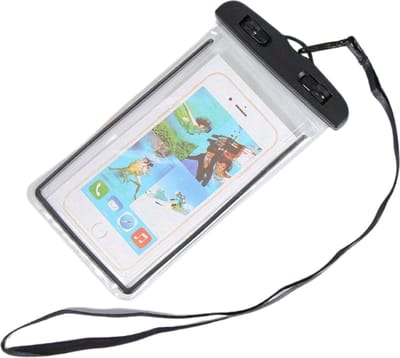 Livano Waterdichte Telefoonhoesjes - Waterdicht Telefoonzakje - Waterproof Festival Opbergtasje - Documententasje - Waterbestendig - Zwart
