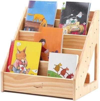 ZMR® Kinderboekenkast - Boekenkast - Kinderboekenrek - Bruin - 43cm x 32cm x 13cm