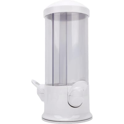 Distributeur de Bonbons 360 degrés Rotatif Amusant Distributeur de Bonbons Noix Distributeur de Boules de Gomme pour Petits Snacks Blanc Perle 3 en
