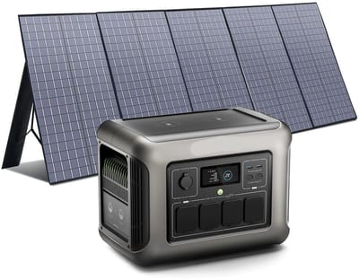 Draagbare Powerstation – Mobiele Accu – Noodstroom Generator – Zonne Energie Station – 1152Wh Capaciteit – 400W Continu Stroom