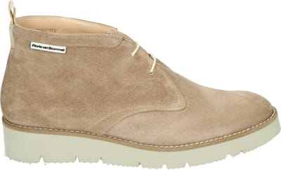 Floris van Bommel - 50106-26-01 - Hoge sneakersVeterlaarzenDames veterschoenenDames sneakersHalf-hoge schoenen - Kleur: Wit/beige - Maat: 37