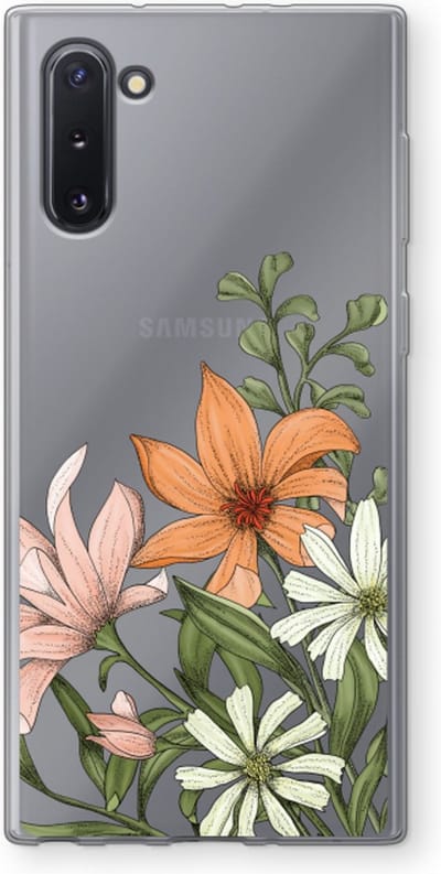 Case Company® - Hoesje geschikt voor Samsung Galaxy Note 10 hoesje - Floral bouquet - Soft Cover Telefoonhoesje - Bescherming aan alle Kanten en Schermrand