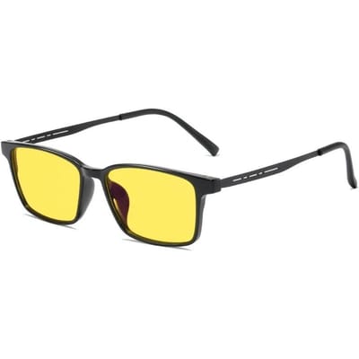 Ultralichte TR90 Sportzonnebril Unisex Blauwlichtblokkerend Nachtzichtbril Heren Dames Vintage Vierkante Zonnebril