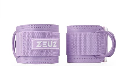 ZEUZ 2 Stuks Enkelband Fitness – Ankle Cuff Strap – Kabelmachine – Sport Beenband Straps voor Fitness – Paars
