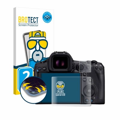BROTECT - Screenprotector voor Canon EOS R5 Mark II - Folie Beschermfolie matte volledig dekking 2 Stuks