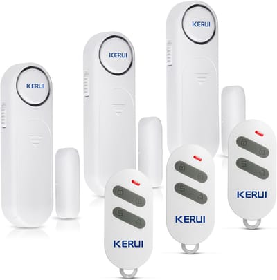 Duraalarm met afstandsbediening - Draadloze sensor - Thuisbeveiliging - 3 alarmmodi - 11 cm breed