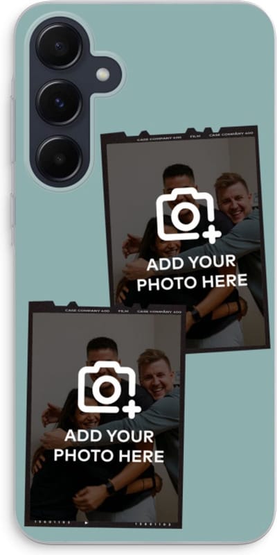 Gepersonaliseerd - Case Company® - Hoesje geschikt voor Samsung Galaxy A55 hoesje - Polaroid Zwart - Soft Cover Telefoonhoesje - Bescherming aan alle Kanten en Schermrand