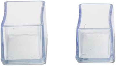 8x Rechthoekige Stoelpootdoppen - Antislip Beschermkappen voor Parket en Vloeren (30x50mm)