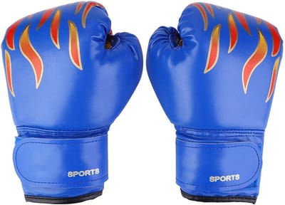 Bokszak voor kinderen - Trainingshandschoenen - Kinderen Laten Sporten - Versterkte Impact Demping - 23 x 14 cm - Blauw