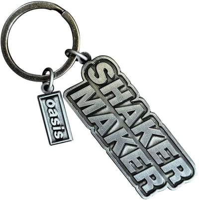 Oasis - Shakermaker Decca Logo Charm Sleutelhanger - Zilverkleurig