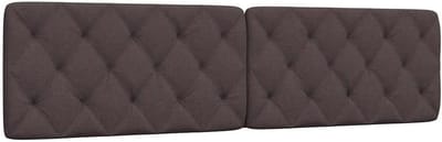 Hoofdbordkussen - Bedkussen Hoofdeinde - Comfortabel Lezen - Met Klittenbandsluitingen - 200 cm - Donkerbruin