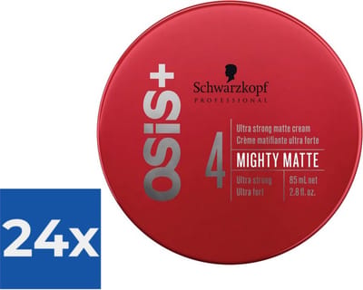 Firm Hold Wax Schwarzkopf Osis+ 4 Mighty Matte (85 ml) - Voordeelverpakking 24 stuks