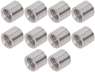 Ronde Verbinding Moeren Set van 10 Stuks, M10x1.5 Draadbussen van 14 L13mm, Roestvrij Staal Voor Binnen- en Buitentoepassingen