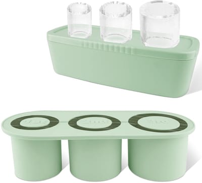 IJsblokjesvorm - Siliconen ijsblokjesvorm - IJsblokjesvorm - IJsbekervorm - Voor het koelen van cocktails, whisky, drankjes, koffie, ijsblokjes - 40oz - Groen