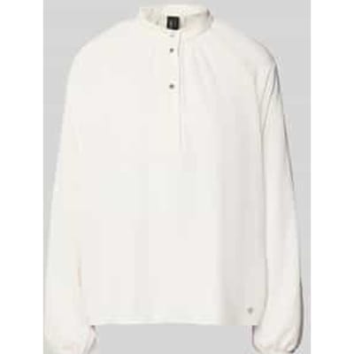 Regular fit blouse met opstaande kraag