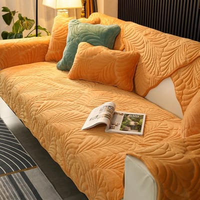 Bankhoes Verdikken Pluche Jacquard Effen Kleur Antislip Bankkussen voor Woonkamer Zacht Universele Bankhoes Handdoek Bankmat 30x50cm pillowcase
