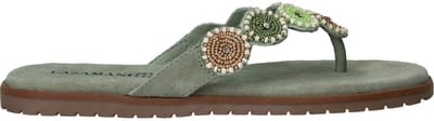 Lazamani Mey Toe Rounds Slippers - Dames - Groen - Maat:37