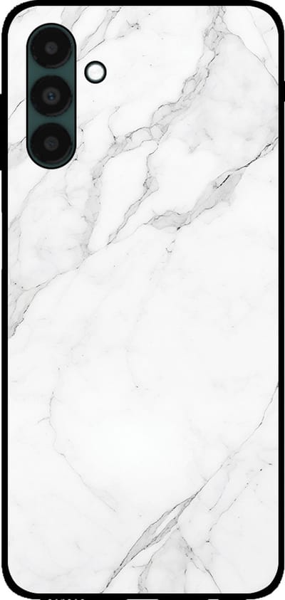 Smartphonica Telefoonhoesje voor Samsung Galaxy A04s met marmer opdruk - TPU backcover case marble design - Wit geschikt voor Samsung Galaxy A04s