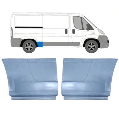 Reparatiepaneel achterspatbord voor Fiat Ducato 2006-2026 / Links + Rechts / Set