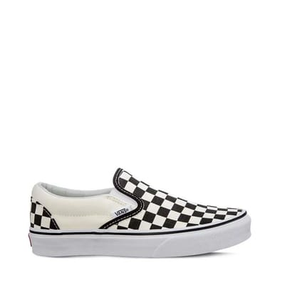 Vans Classic Slip-On Classic Checkerboard Low-Top Skateschoenen Unisex Sneakers Zwart Wit VN-0EYEBWW 34.5 white