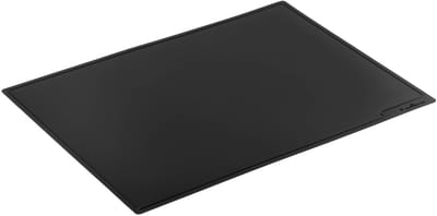 SnelShoppen - Bureauonderlegger Zwart Klein 30 x 42 cm - PP Materiaal - Perfect voor Vergaderruimtes en Thuiswerkplekken - Duurzaam, Professioneel en