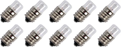 Signaallamp E14 30V 2W - 66 mAh - 10 stuks - T14 Gloeilamp Ø14mm - 30mm - 2500K - Dimbaar