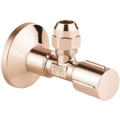 GROHE hoekstopkraan knel 1/2x3/8 m. metalen greep warm sunset