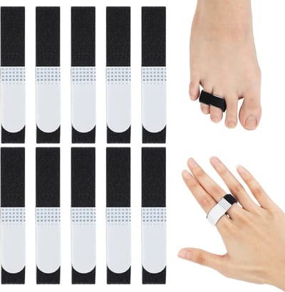 10 Stuks Fingertape voor Vingers en Tenen, Buddy Tape en Verband voor Blessures, Ondersteuning en Bescherming van Vingers en Tenen