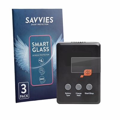 3 Stuks Savvies Screenprotector - geschikt voor Spektrum Smart Charger S100 - beschermfolie glas transparant