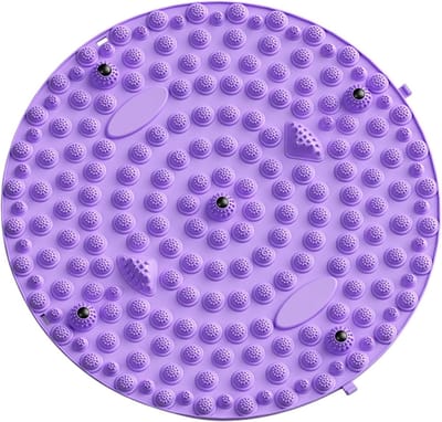 Voetmassage mat - Ontspanningsmat voeten - Lichaamsontspanning thuis - Met magnetische therapie - 55 cm - Paars