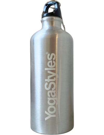 YogaStyles EKO-bottle Zilver 500ML - Milieuvriendelijke Drinkfles - voor Yoga, Meditatie, en fitness