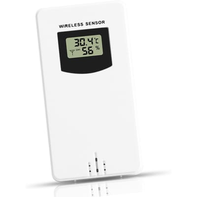 Temperatuur Vochtigheid Sensor Meter Hygrometer Elektronische Digitale Thermometer Voor Buitengebruik met Weerstations wit