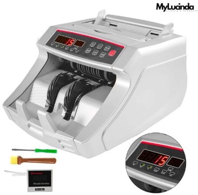 Mylucinda® Geldtelmachine Voor Biljetten – 1000 Stuks Per Minuut – Valsgeld Detector Met UV- & MG-Functie – LED-Display