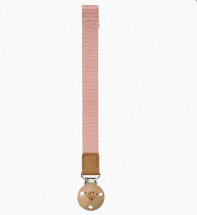 Fresk Speenkoord – 22 cm - Kraamcadeau - Speenketting met Velcro Sluiting - Speenhouder - Fopspeenkoord - Roze -