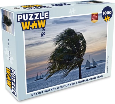 Puzzel De kust van Key West op een stormachtige dag - Legpuzzel - Puzzel 1000 stukjes volwassenen