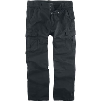 Urban Classics Cargobroek - Straight Leg Cargo Pants - W30L30 tot W36L34 - voor Mannen - zwart