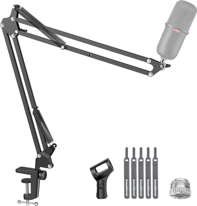 Microfoonarm met Boomophanging en Schroefadapter voor Blue Yeti, Yeti Nano en Yeti X – Verstelbare Microfoonstandaard