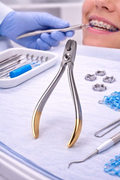 Belux Surgical Instruments / Dental Ligatuur Cutter Tang – Voor Orthodontische Ligatuurdraden en Elastiekjes – RVS – Dunne Kniptang