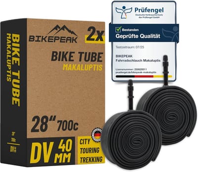 Fiets Binnenband 28 Inch DV 40mm - Set van 2 - Geschikt voor 700C