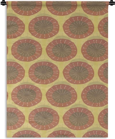 Wandkleed - Wanddoek - Zonnebloemen - Patroon - Zuid-Amerika - 90x120 cm - Wandtapijt