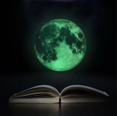 Jumada's - "Glow-in-the-Dark-Sticker-Maan-Lichtgevend-Decal-Kinderkamer-5cm-Diameter"