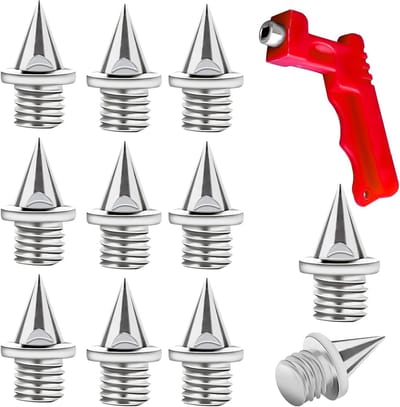50 Stuks 6mm Track Spikes met 1 Spy Wrench, Ideaal voor Crosscountry, Training en Hardloopschoenen