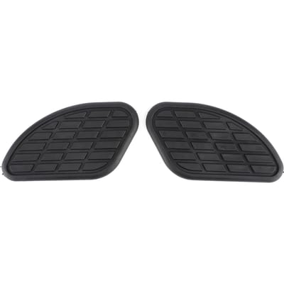 Paar Motorfiets Brandstoftank Tractie Pad Beschermers Vintage Universele Knie Grip Decals Zwart black