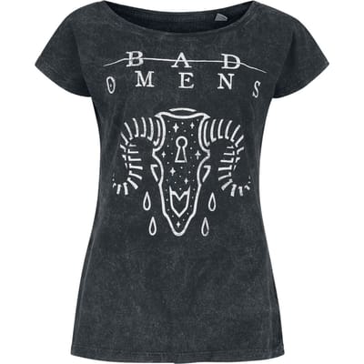 Bad Omens T-shirt - Ram Skull - S tot 4XL - voor Vrouwen - zwart
