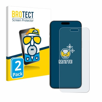 BROTECT - Screenprotector voor Apple iPhone 16 Plus - Folie Beschermfolie matte 2 Stuks