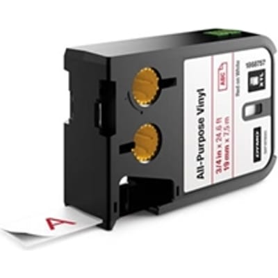 DYMO 1868757 XTL tape vinyl rood op wit 19mm (origineel)