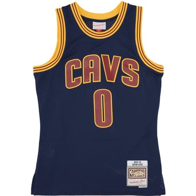 Basketbaltanktop voor heren Nba Authentic Jersey 2015 nr. 0 Kevin Love Clecav Originele teamkleuren