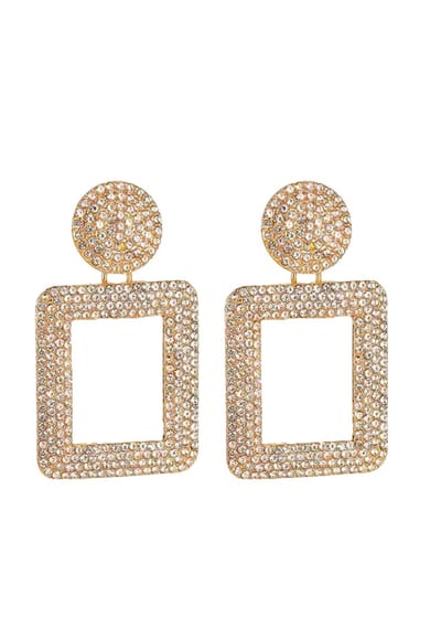 Margot Bardot Cadre Argent Drops Oorbellen Gold