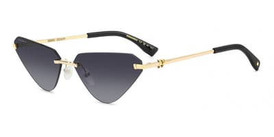 Dsquared2 D2 0108/S GOLD BLACK/DARK GREY SHADED 63/14/145 Damenbrillen Zonnebrillen